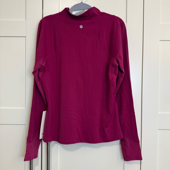 NWT Sz 12 NULUX LONG SLEEVE TENNIS HALF-ZIP Magenta Purple MGPR Lululemon - Picture 5 of 13